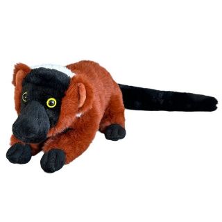 Obrázek z Opice lemur vari červený ležící plyš 25cm 
